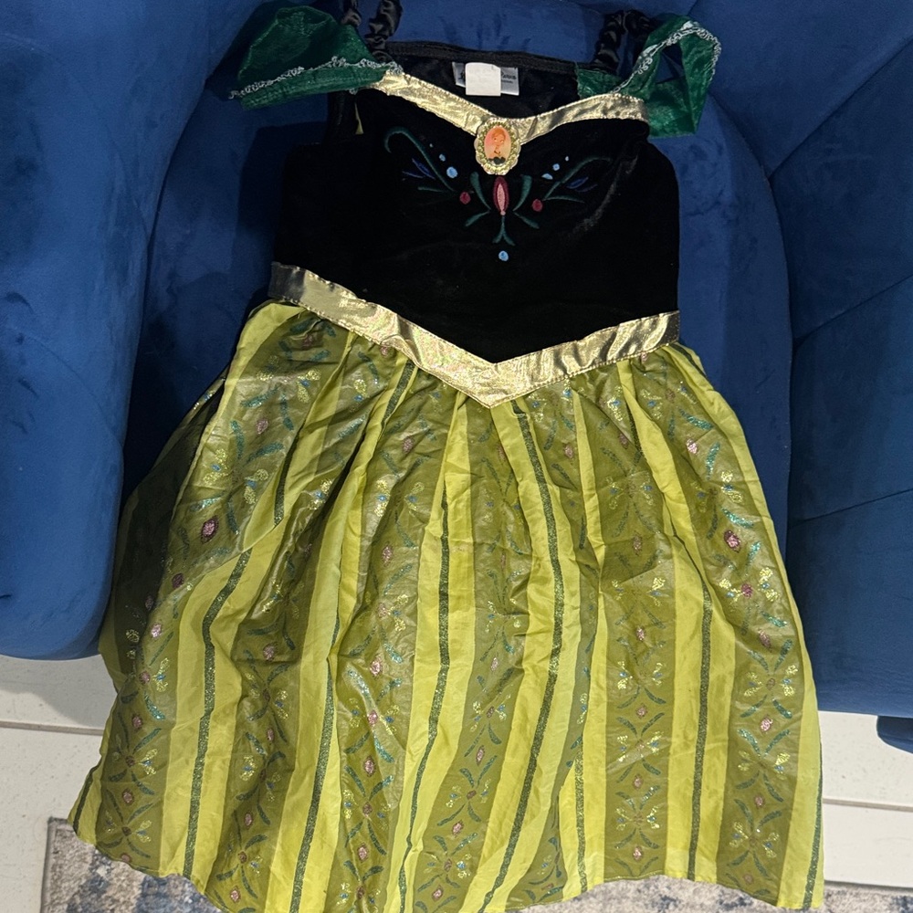 Green and Black Kids Costume Dress